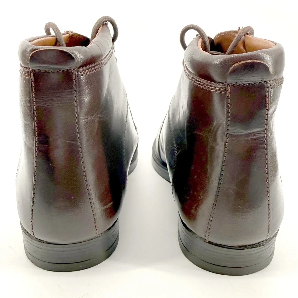 Giorgio Brutini Lennon Chukka Boots Men 7.5 Brn Leather Moc Toe Lace Up